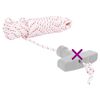 vidaXL Pull Starter Cord White and Red Ø0.16 " 32.8 ' Nylon