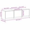 vidaXL TV Units Old Wood 55.12 x 13.39 x 15.75 in Engineered wood