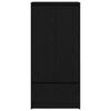 vidaXL Cabinet Black Oak Engineered Wood Standard Cabinet Rectangular
