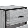 vidaXL Bedside Cabinet Set of 2 Grey Sonoma Engineered wood, steel