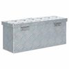 vidaXL Aluminum Box 19.1"x5.5"x7.9" Silver