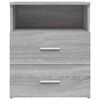 vidaXL Bed Cabinet Grey Sonoma Engineered wood 19.7x12.6x23.6 in