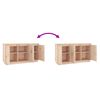 vidaXL Sideboard Brown Solid pine wood 43.7 in x 13.4 in x 23.6 in