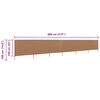vidaXL Wind Screen Taupe Non-woven fabric, Wood 315x63 in Foldable