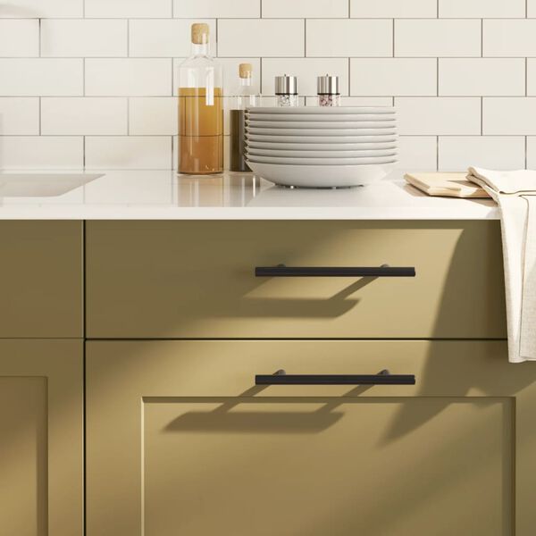 vidaXL Cabinet Handle Set of 20 Black