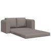 vidaXL Sofa Bed Taupe 58.27 x 27.95 x 32.68 in Velvet