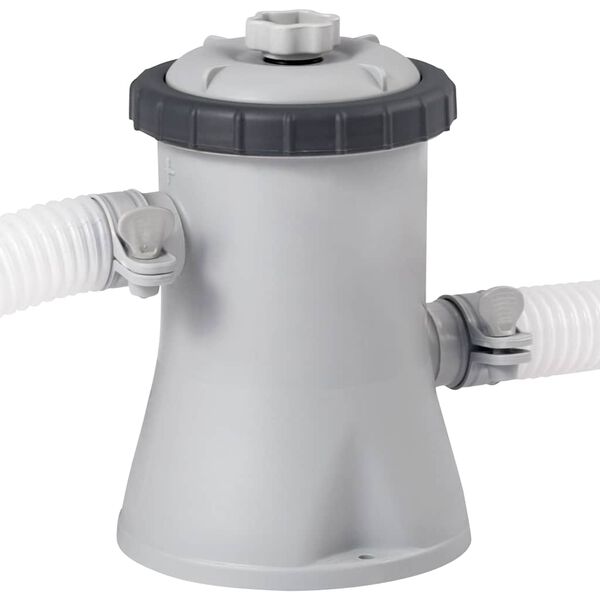 INTEX Swimming Pool Grey Steel Frame, PVC, Polyester 120.1 x 29.9 in