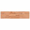 vidaXL Wall Shelf Natural Beech Wood Solid Beech Wood 31.5x7.9x1.6 in