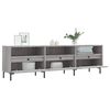 vidaXL TV Cabinet Grey Sonoma Engineered Wood, Iron Large TV Cabinet
