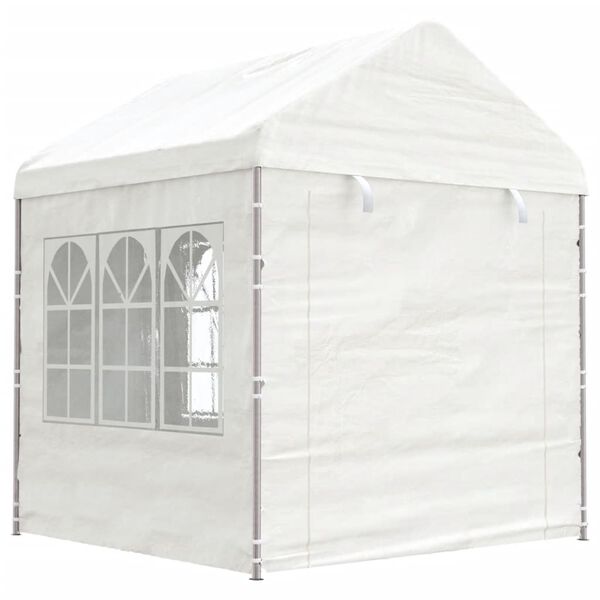 vidaXL Gazebo with Roof White 21.9'x7.5'x8.8' Polyethylene