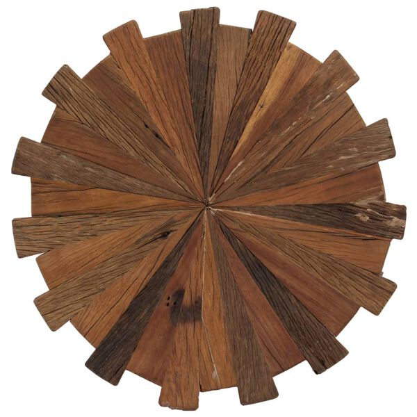 vidaXL Coffee Table Multicolor Solid reclaimed wood, Powder-coated steel