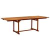 vidaXL 9 Piece Patio Dining Set Solid Wood Acacia and Textilene