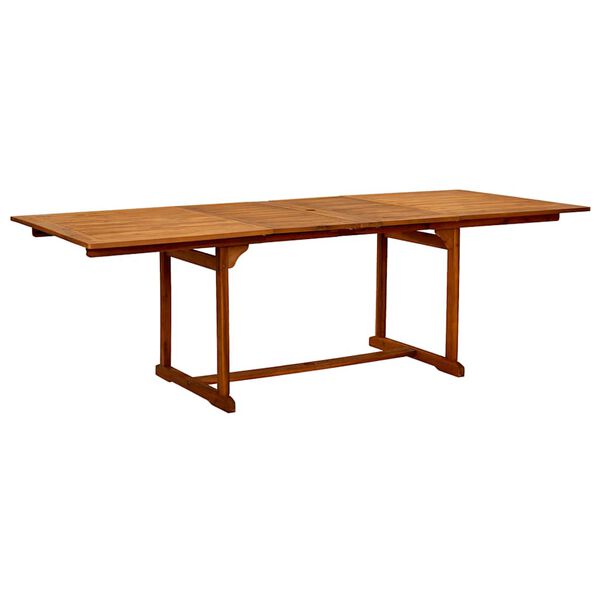 vidaXL 9 Piece Patio Dining Set Solid Wood Acacia and Textilene