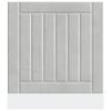 vidaXL Dishwasher Panel Concrete Grey Engineered wood Standard