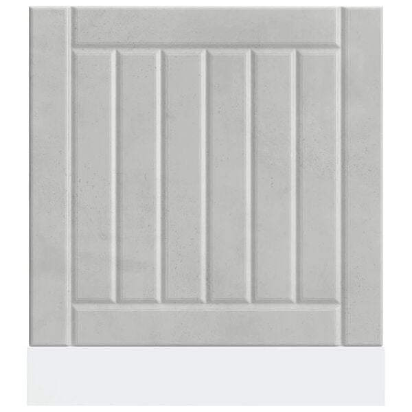 vidaXL Dishwasher Panel Concrete Grey Engineered wood Standard