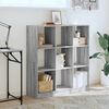 vidaXL Bookcase Grey Sonoma Engineered Wood Medium Bookcase