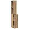 vidaXL Bathroom Cabinet Artisan Oak Engineered Wood Tall and Narrow