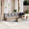 vidaXL Garden Sofa Set Mix Beige