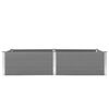 vidaXL Garden Raised Bed Grey Wood-Plastic Composite 98.4x39.4x21.3 in
