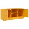 vidaXL TV Cabinet Mustard Yellow Cold-Rolled Steel Medium TV Cabinet