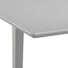 vidaXL Dining Table Grey Solid Rubberwood/MDF 31.5-47.2 x 31.5 in