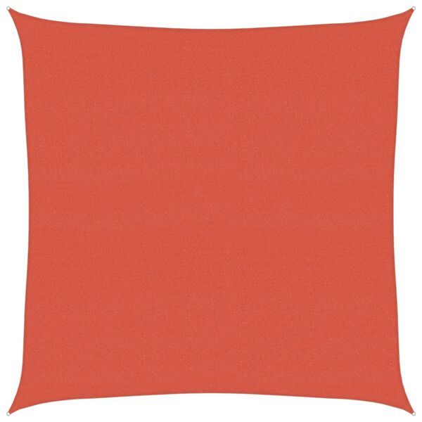 vidaXL Sunshade Sail 1.75 oz/ft&sup2; Square Terracotta 14.8x14.8' HDPE