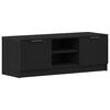 vidaXL TV Cabinet Black Oak 102 x 32 x 35.5 cm Engineered Wood