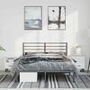 vidaXL Bed Frame Black Powder-Coated Steel King Size Bed Frame