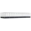 vidaXL Aviary Silver and anthracite Galvanized steel Large Aviary