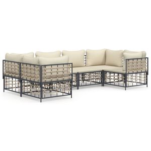 vidaXL Garden Lounge Set Anthracite