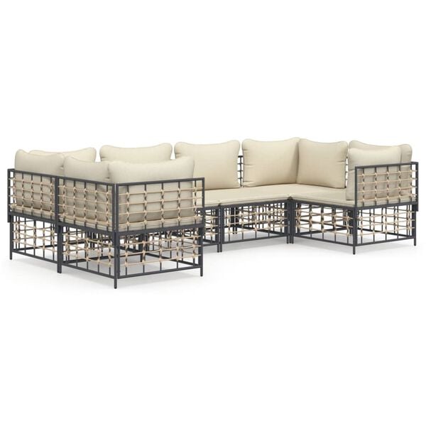 vidaXL Garden Lounge Set Anthracite