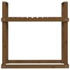 vidaXL Firewood Rack Honey Brown 43.3x13.8x42.7" Solid Wood Pine