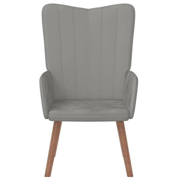 vidaXL Relaxing Chair Light Grey