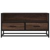 vidaXL TV Cabinet Brown oak Engineered wood, metal 31.5 x 13.6 x 15.7 in