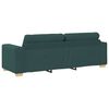 vidaXL Sofa 2 pcs Green Linen-blend Fabric