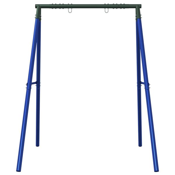 vidaXL Swing Frame Set of 2 Blue and dark green Painted steel Standard