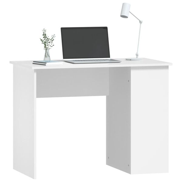 vidaXL Desk White Engineered wood 39.4 x 21.7 x 29.5 in Desk