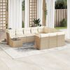 vidaXL Garden Sofa Set Beige, Cream