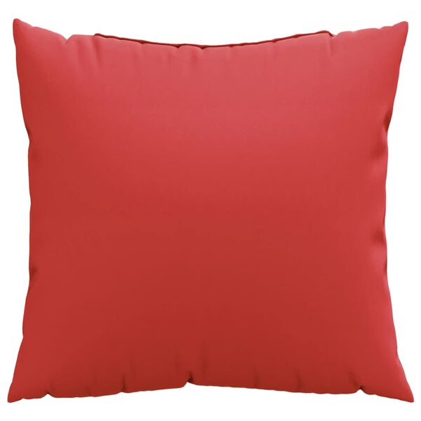 vidaXL Sofa Cushion Set of 4 Red Fabric (100% polyester) 19.7 x 19.7 in
