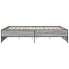 vidaXL Bed Frame Gray Sonoma Engineered wood, steel Double Durable