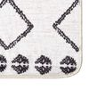 vidaXL Rug Black and White Velvet 31.5x118.1 in Rug Rectangular