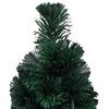 vidaXL Christmas Tree Black and green Fiber optic, plastic 2 ft Lights