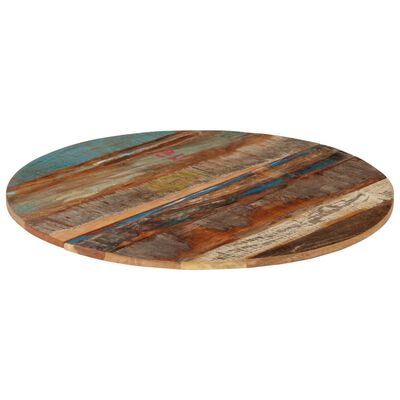 vidaXL Round Table Top 31.5" 0.59"-0.63" Solid Reclaimed Wood