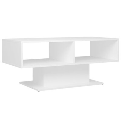 vidaXL Coffee Table White 40.7"x19.7"x17.5" Engineered Wood