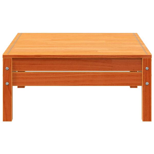 vidaXL Garden Footstool Wax brown Solid pine wood Standard Modular