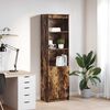 vidaXL Highboard Smoked Oak Engineered Wood Highboard Rectangular