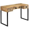vidaXL Desk Multiple shades of brown Solid mango wood Medium Desk