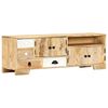 vidaXL TV Cabinet Natural Mango Wood Solid Mango Wood Medium TV Cabinet