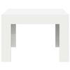 vidaXL Coffee Table White 19.7"x19.7"x13.8" Engineered Wood