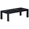vidaXL Coffee Table Black Solid Mango Wood 43.3x19.7x13.8 in Industrial